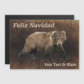 Feliz Navidad - Kodiak Bear On Caribou Fur (正面/裏面)