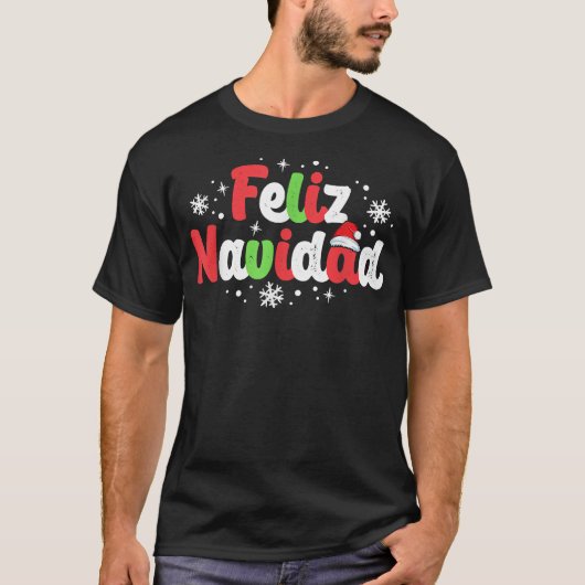 Feliz Navidad Matching Family Spanish Christmas Me Tシャツ (正面)