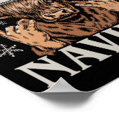 Feliz Navidad Meme Emo Cow Funny Meme Christmas  ポスター (角)