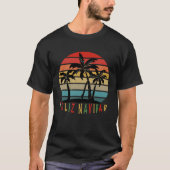 Feliz Navidad Merry Christmas Island Vibe Fun Holi Tシャツ (正面)