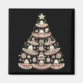 Feliz Navidad Mexican Sombrero Christmas Tree Men  マグネット (正面)