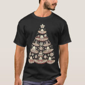 Feliz Navidad Mexican Sombrero Christmas Tree Men Tシャツ (正面)