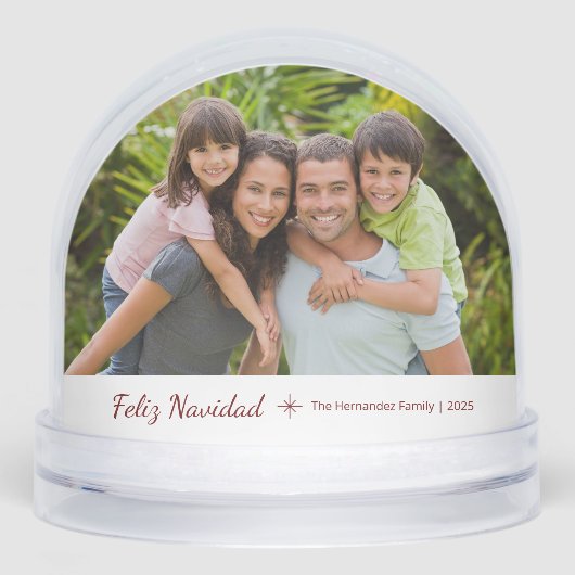 Feliz Navidad Modern Family Photo Christmas (正面)