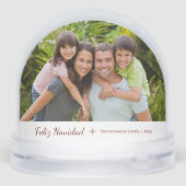 Feliz Navidad Modern Family Photo Christmas (裏面)