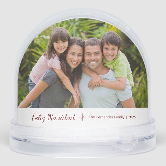 Feliz Navidad Modern Family Photo Christmas (裏面)