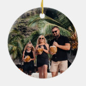 Feliz Navidad Puerto Vallarta Christmas Photo セラミックオーナメント (裏面)