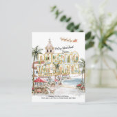 Feliz Navidad | Puerto Vallarta Tropical Christmas ポストカード (スタンド正面)