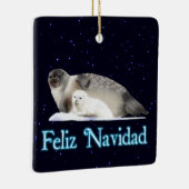 Feliz Navidad - Ringed Seal セラミックオーナメント (右)