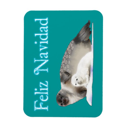 Feliz Navidad - Ringed Seal マグネット (縦)