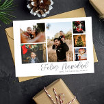Feliz Navidad Silver 6 Photo<br><div class="desc">Send your Christmas wishes in style with your Feliz Navidad Silver 6 Photo Holiday Card.</div>