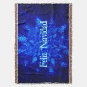 Feliz Navidad - Snowburst スローブランケット (正面縦)