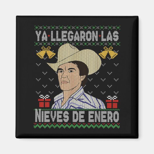 Feliz Navidad Spanish Las Nieves De Enero El Del C マグネット (正面)
