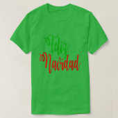 Feliz Navidad Spanish Merry Christmas 2021 Funny F Tシャツ (デザイン正面)