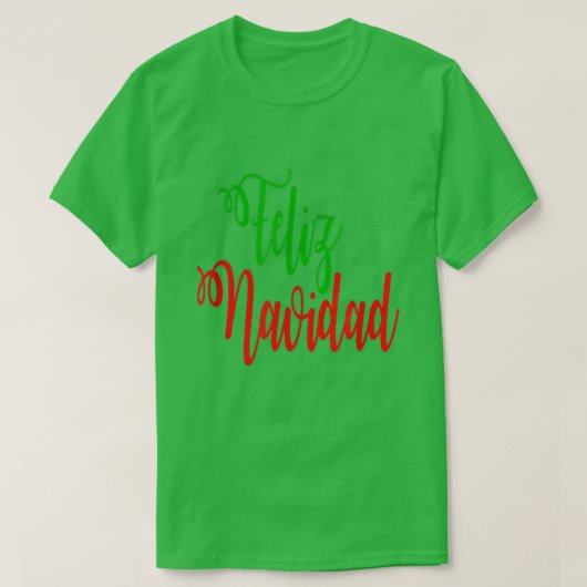Feliz Navidad Spanish Merry Christmas 2021 Funny F Tシャツ (デザイン正面)
