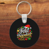 Feliz Navidad Spanish Mexican Christmas Xmas Holid キーホルダー (正面)