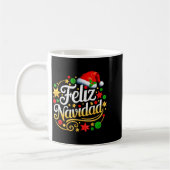 Feliz Navidad Spanish Mexican Christmas Xmas Holid コーヒーマグカップ (左)