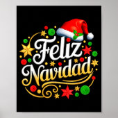 Feliz Navidad Spanish Mexican Christmas Xmas Holid ポスター (正面)