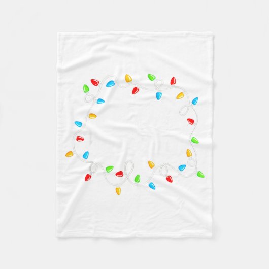 Feliz Navidad Spanish Mexican Christmas Xmas Light フリースブランケット (正面)