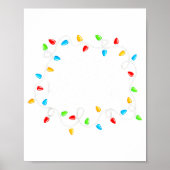 Feliz Navidad Spanish Mexican Christmas Xmas Light ポスター (正面)