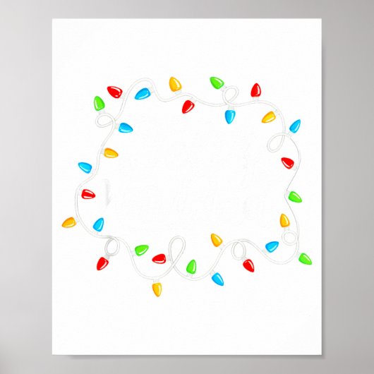 Feliz Navidad Spanish Mexican Christmas Xmas Light ポスター (正面)