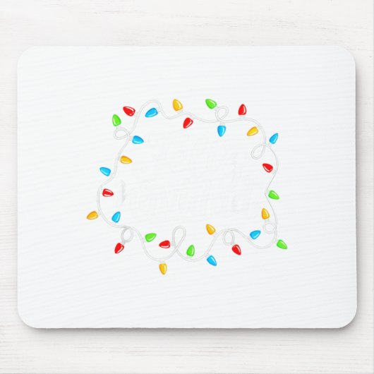 Feliz Navidad Spanish Mexican Christmas Xmas Light マウスパッド (正面)