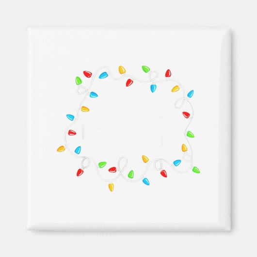 Feliz Navidad Spanish Mexican Christmas Xmas Light マグネット (正面)