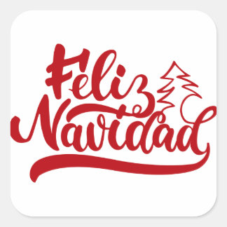 Feliz Navidad Sticker スクエアシール