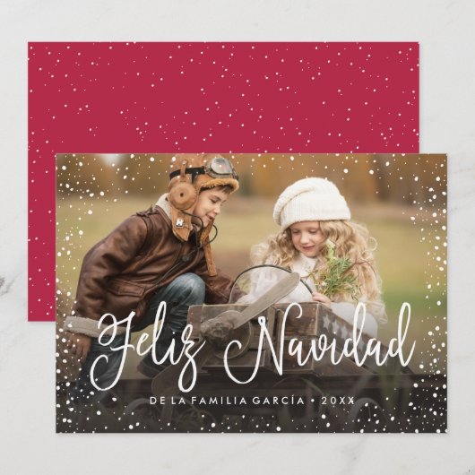 Feliz Navidad | Tarjeta de Navidad シーズンカード (正面/裏面)