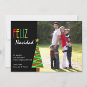 Feliz Navidad Vistoso -スペインのなクリスマスの写真 シーズンカード (正面)