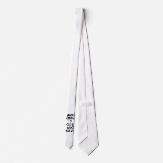 Feliz Navidad Y Prospero Ano Nuevo ネクタイ (裏面)