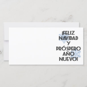 Feliz Navidad Y Prospero Ano Nuevo -写真カード シーズンカード