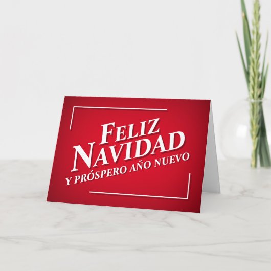 FELIZ NAVIDAD Y PRÓSPERO AÑO NUEVO Tarjeta シーズンカード (正面)