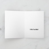 Feliz Navidogのおもしろいでスペインのなクリスマス カード (内部)