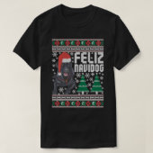 Feliz Navidog Funny Feliz Navidad Merry Christmas  Tシャツ (デザイン正面)
