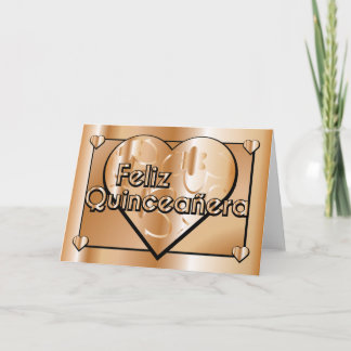 Feliz Quinceañera -幸せな第15誕生日 招待状