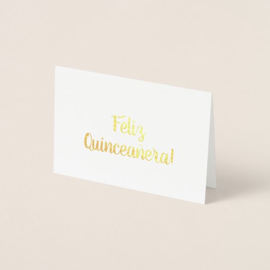 Feliz Quinceañera! 箔カード (正面)