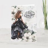 Feliz Quinceanera 15th Birthday Classic Black カード (正面)