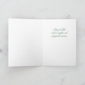 Feliz Quinceanera 15th Birthday Emerald Green カード (内部)