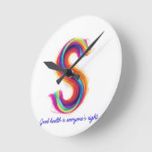 FELIZ SUEÑO ラウンド壁時計 (傾斜)