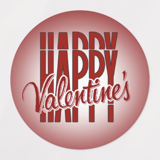  feliz Valentin variadas ラベル (デザイン2)
