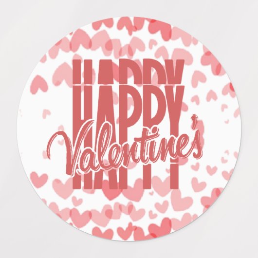  feliz Valentin variadas ラベル (デザイン1)