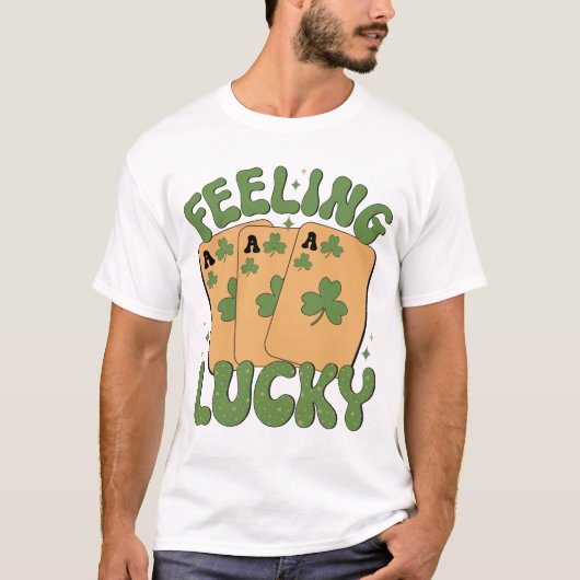 Felling Lucky Happy St. Patrick's Day Tシャツ (正面)