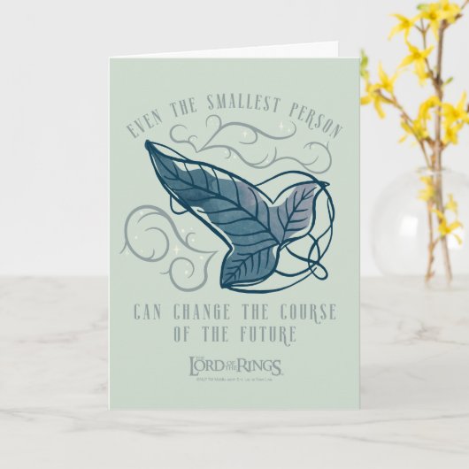 Fellowship Elven Brooch Quote Graphic カード (黄色い花)