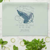 Fellowship Elven Brooch Quote Graphic キッチンタオル (折り畳み)