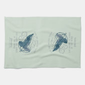 Fellowship Elven Brooch Quote Graphic キッチンタオル (横)