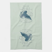 Fellowship Elven Brooch Quote Graphic キッチンタオル (縦)