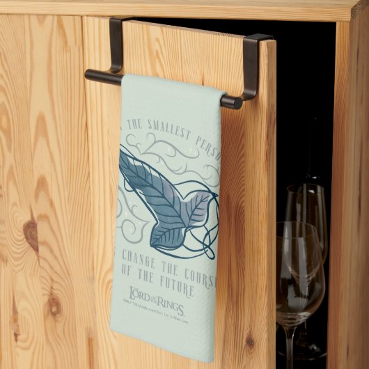 Fellowship Elven Brooch Quote Graphic キッチンタオル (三つ折り)