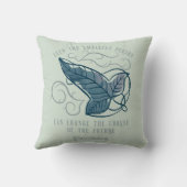 Fellowship Elven Brooch Quote Graphic クッション (裏面)