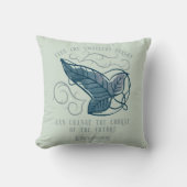 Fellowship Elven Brooch Quote Graphic クッション (正面)