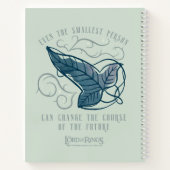 Fellowship Elven Brooch Quote Graphic ノートブック (裏面)